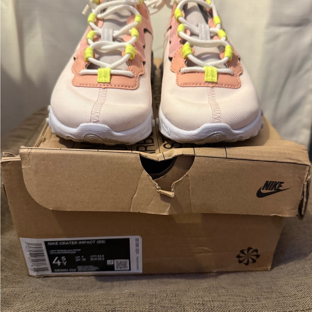 Nike Kids Crater Impact Shoes - Pink and White